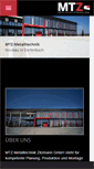 Mobile Screenshot of mtz-metalltechnik.de