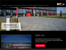 Tablet Screenshot of mtz-metalltechnik.de